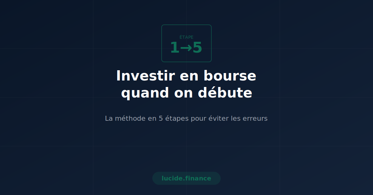 Méthode en 5 étapes pour investir en bourse quand on débute